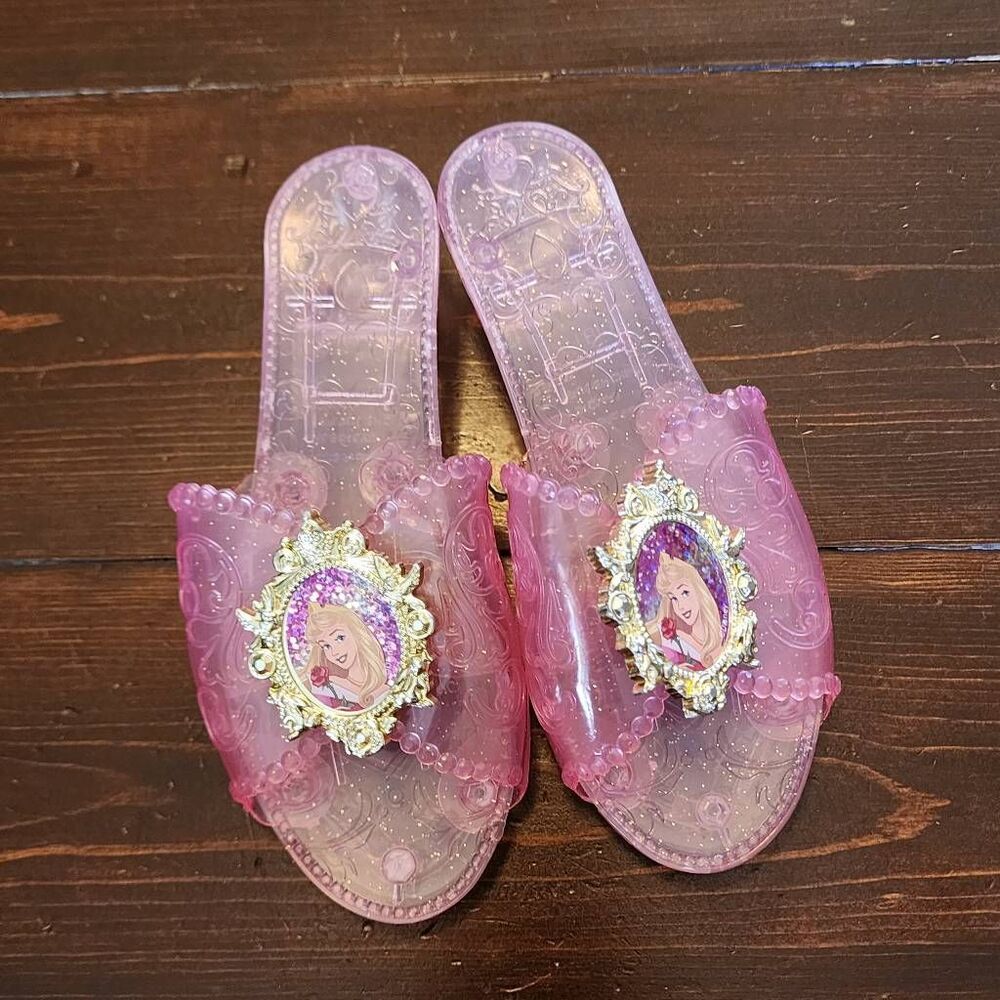 Disney's Aurora from Sleeping Beauty Pink Plastic Dress Up Shoes for Ages 3+